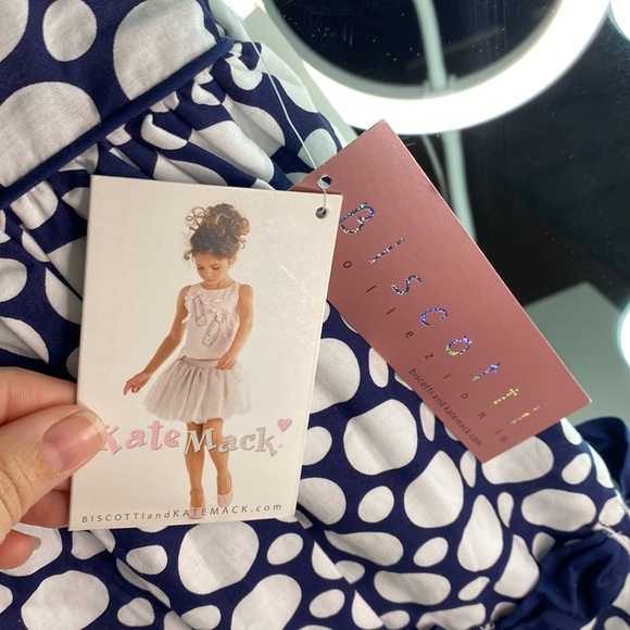 ⭐️HP⭐️ *Kate Mack* NWT Beautiful Dress 18 mo - polka dots - Biscotti Collection - Picture 6 of 8